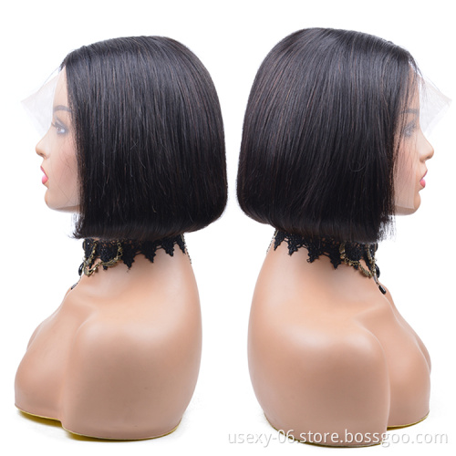 Wholesale Cheap Virgin Hair Short Bob Wigs For Black Women 13x4x1 T Part Lace Wigs Human Hair Lace Front Brazilian Hair Wigs